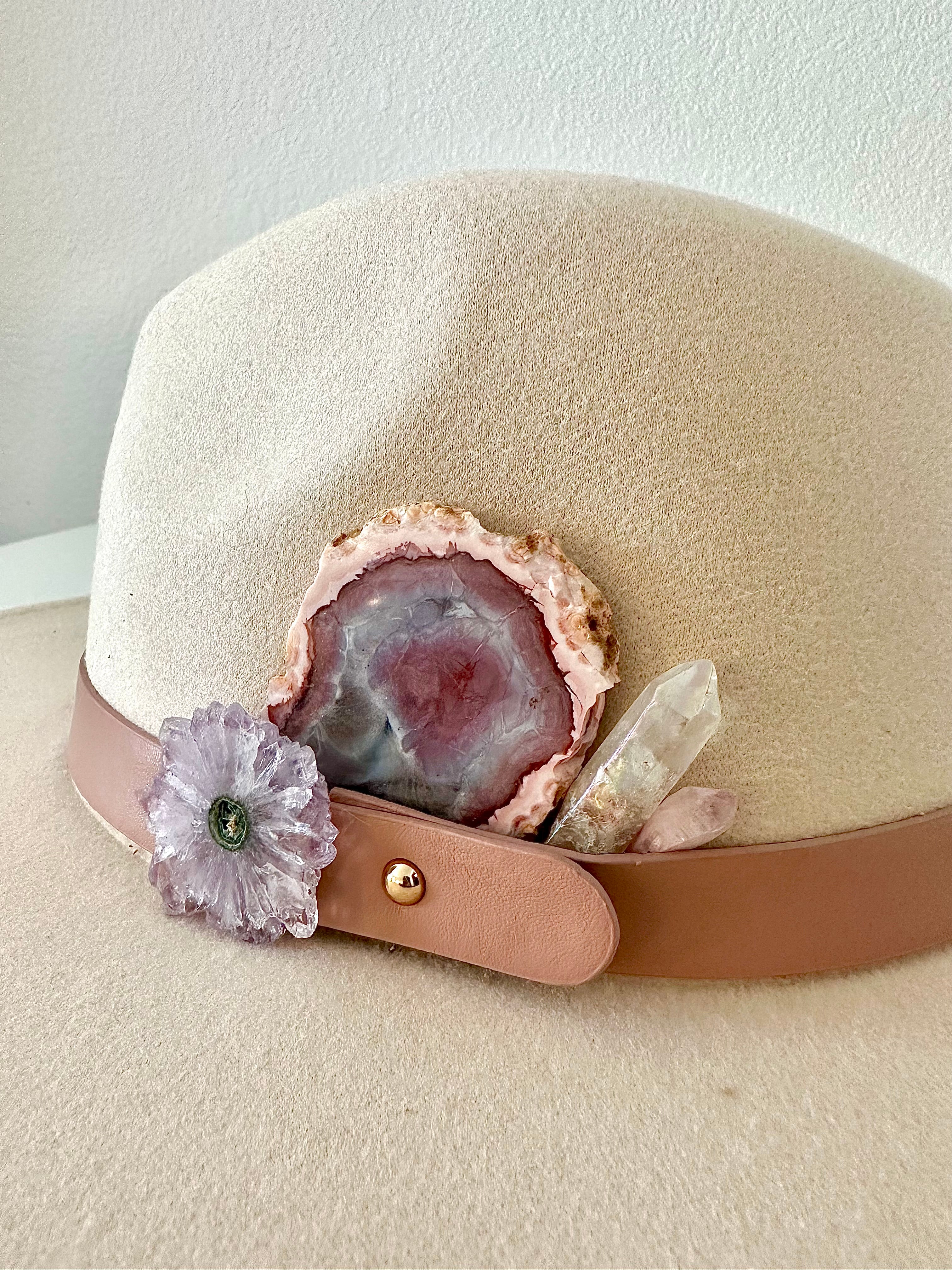 Pink & Purple Amethyst Hat