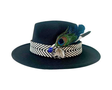 Black Peacock Hat