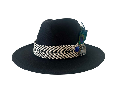 Black Peacock Hat