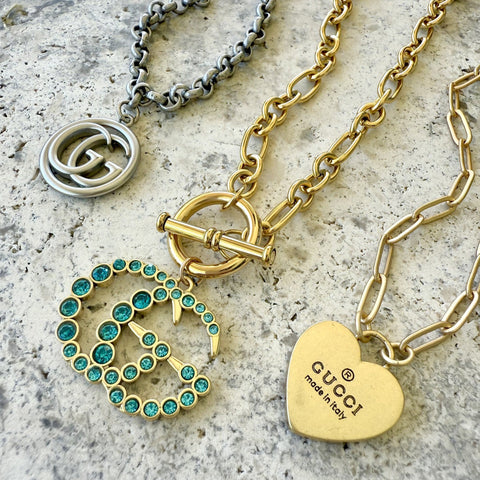 GG Turquoise CZ Necklace