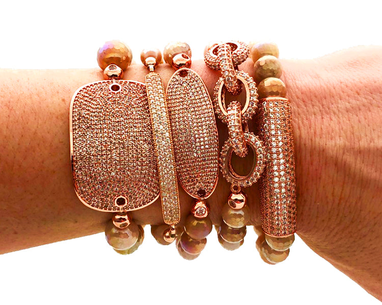 Rose Gold CZ Bling bracelets
