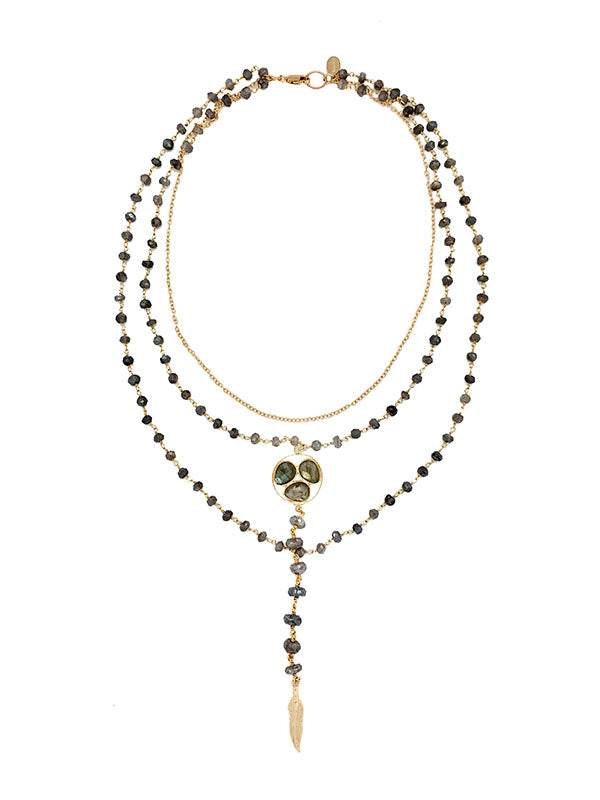 Labradorite Dreamcatcher Necklace