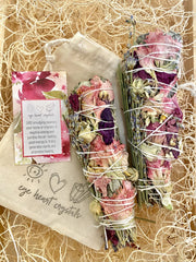 Dried Flower White Sage Smudge Sticks