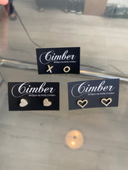 CZ Vermeil Gold Stud Earring