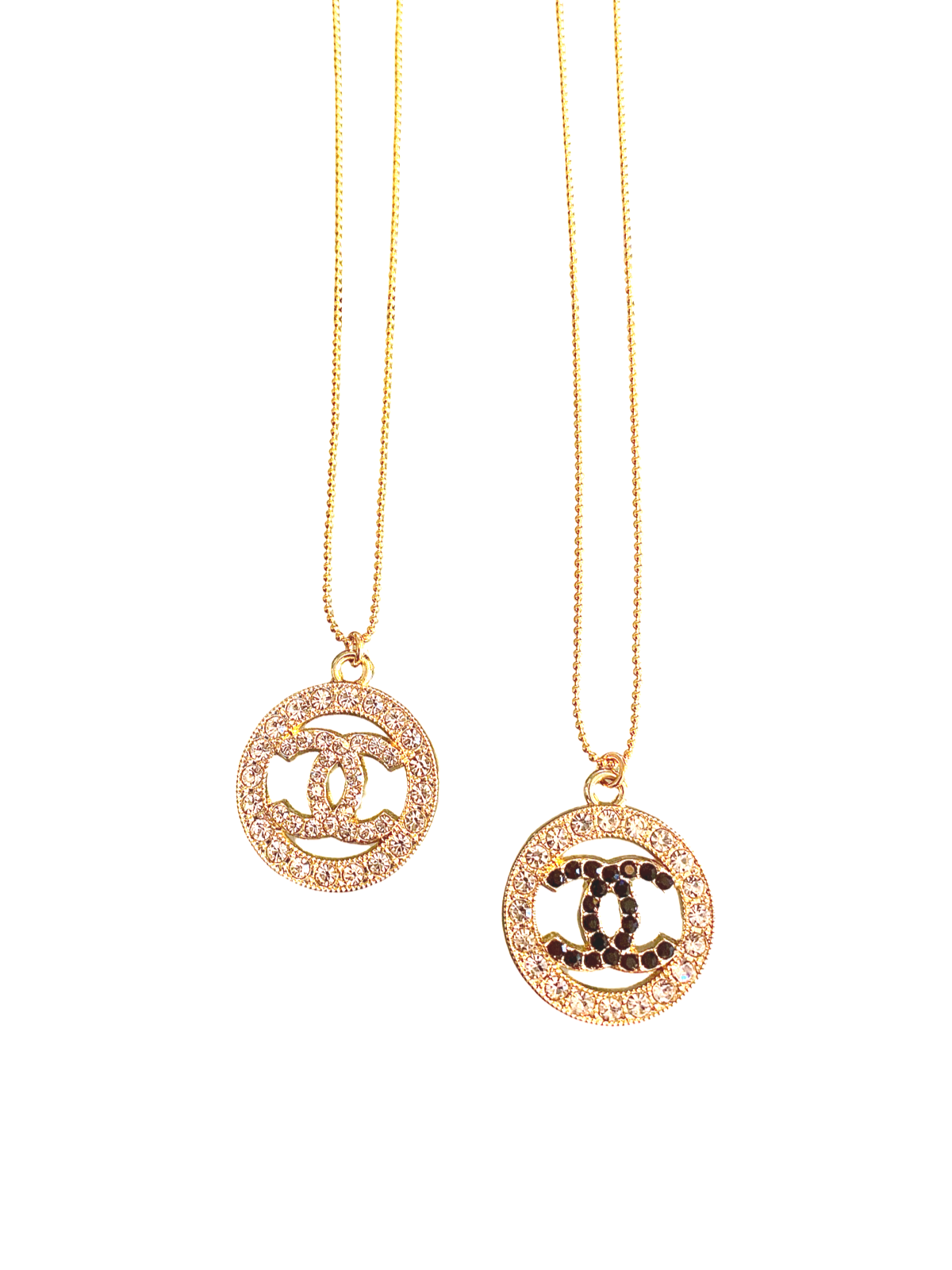 CC Classic Bling Button Necklace