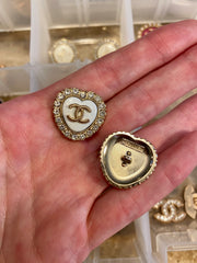 CC Pearl Heart Button bracelet