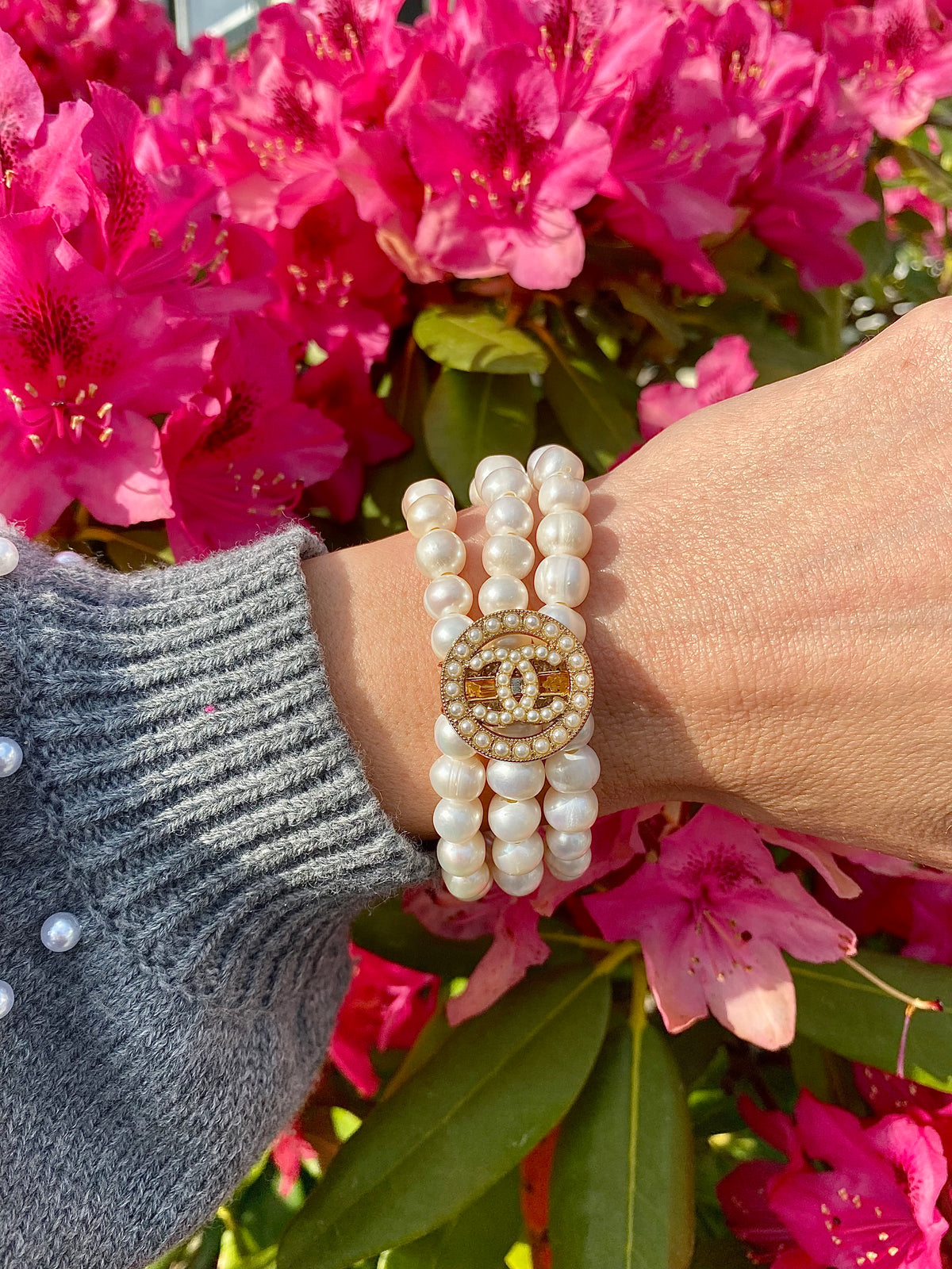 CC ALL Pearl Button bracelet