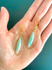 Marquis Aqua Earrings