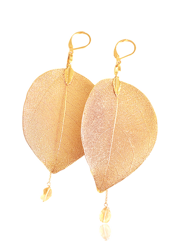 Gold Leaf Earrings