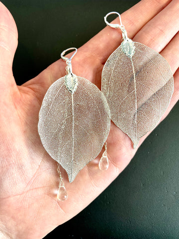 Silver Leaf Earrings